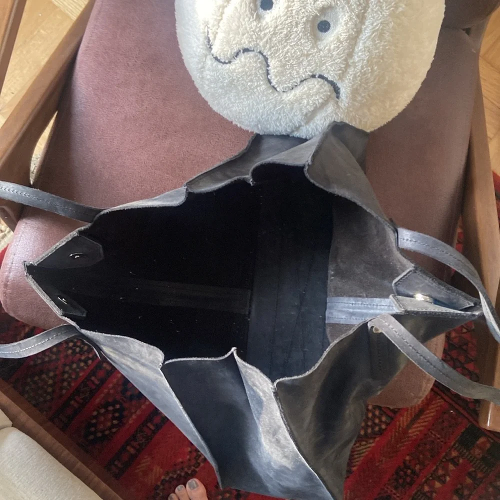 Leather tote bag - Picture 4 of 4